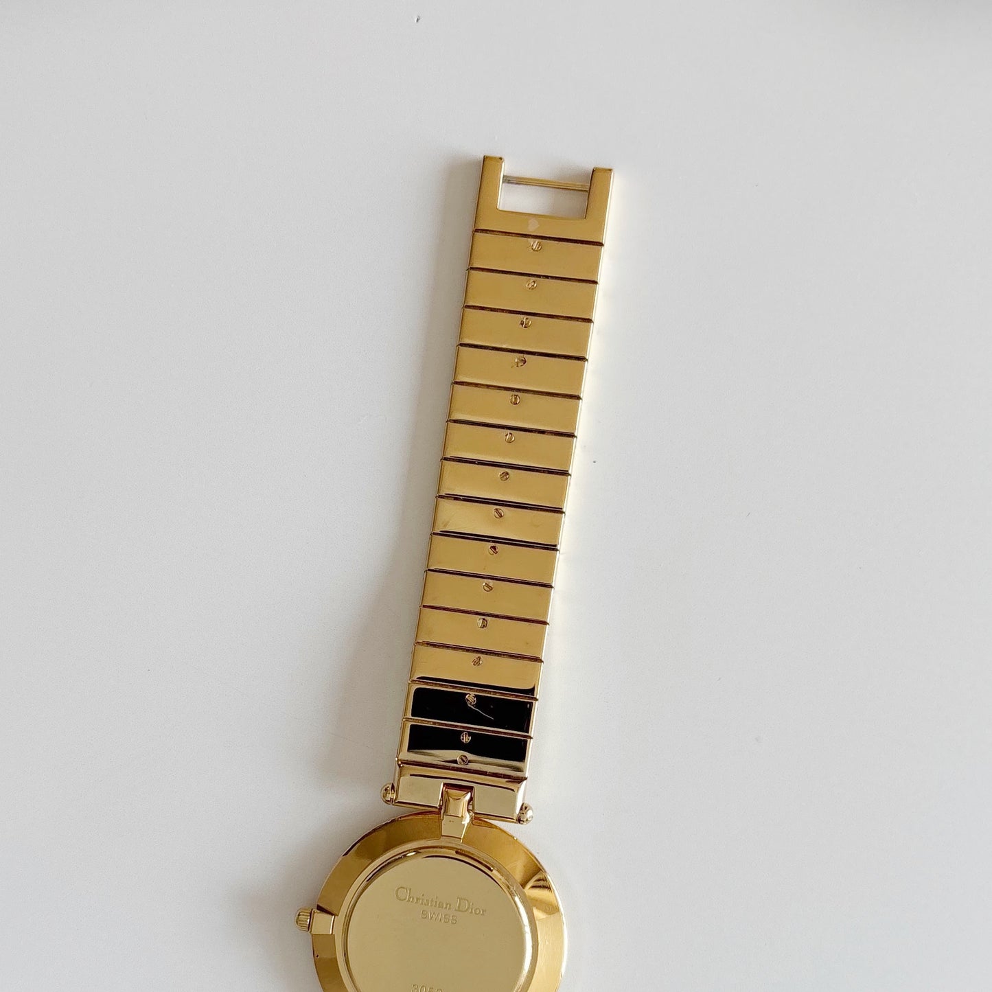 Dior 1990s Round Dial Gold Plated Watch (Large)