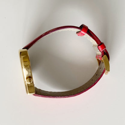 Yves Saint Laurent 1990s Heart shaped Dial Gold Plated Watch