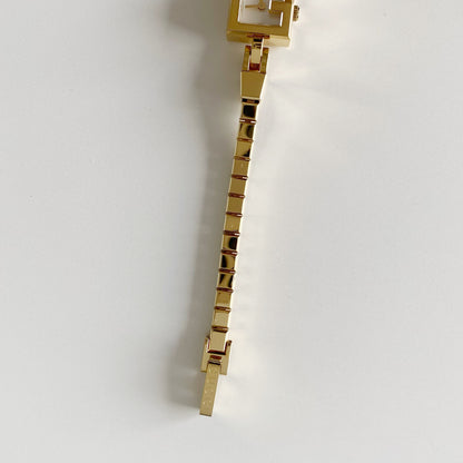 Gucci 1990s Seashell G Dial Gold Plated Watch