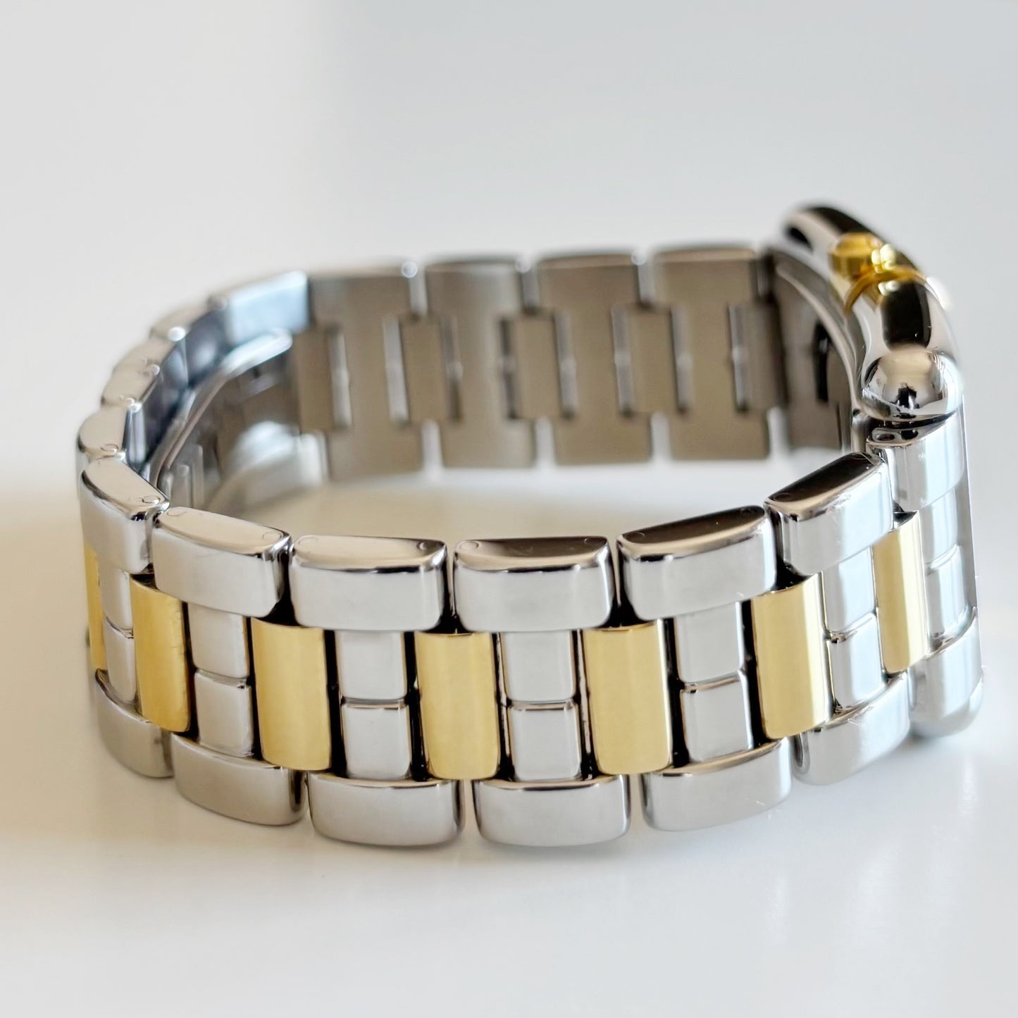 Yves Saint Laurent 1990s Two Tone Tank Watch (Large)
