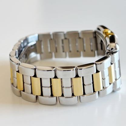 Yves Saint Laurent 1990s Two Tone Tank Watch (Large)