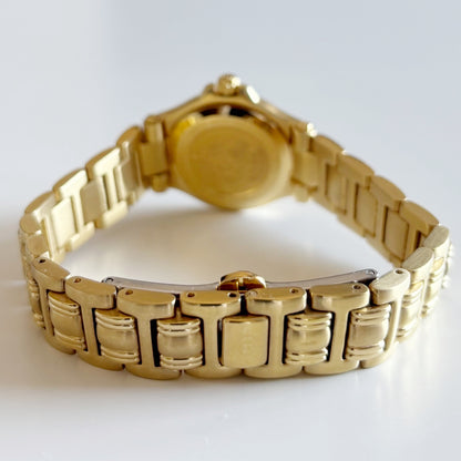 Gucci 1990s Date Gold Plated Watch