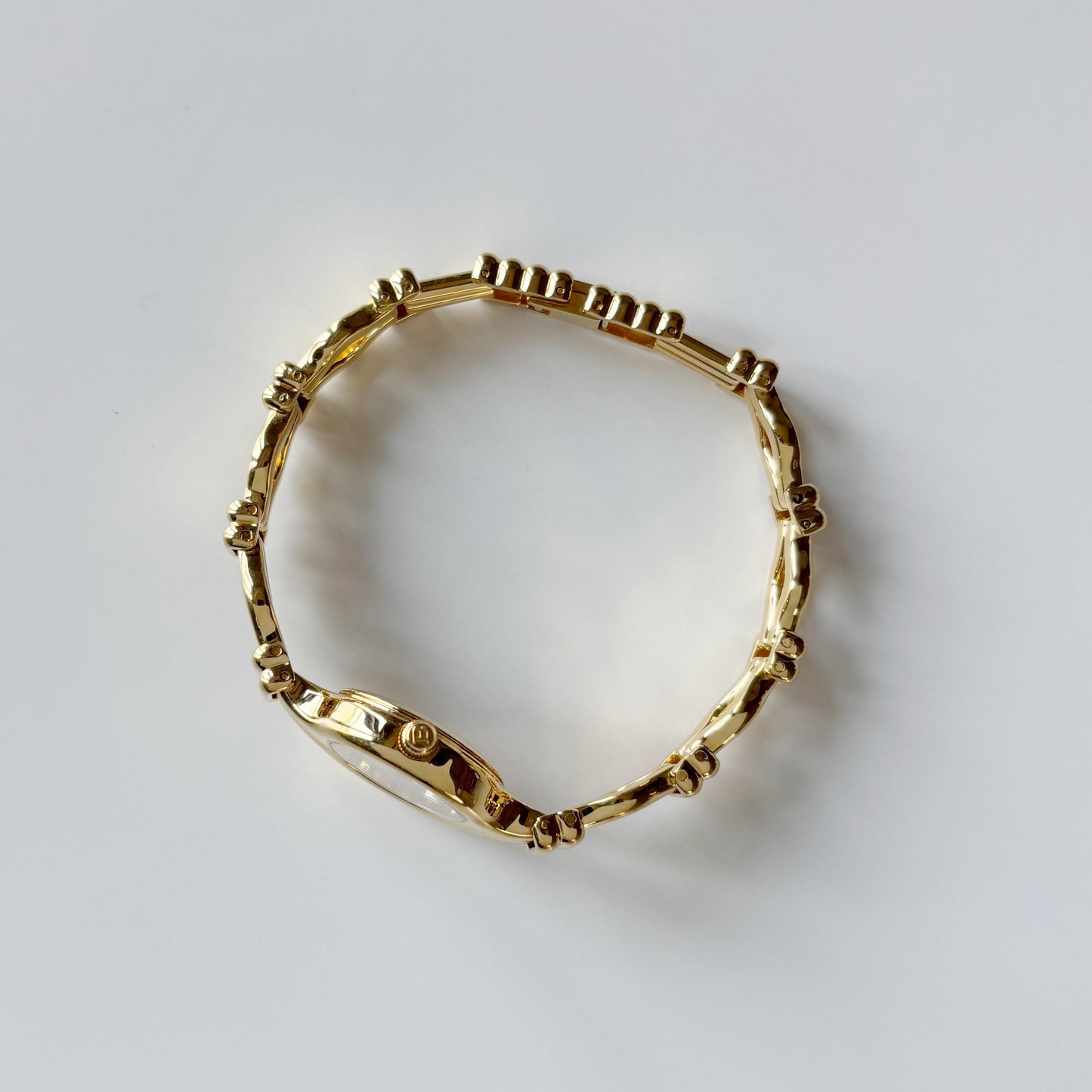 Burberry 1990s Seashell Dial Gold Plated Watch