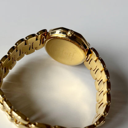 Dior 1990s Octagon Gold Plated Watch