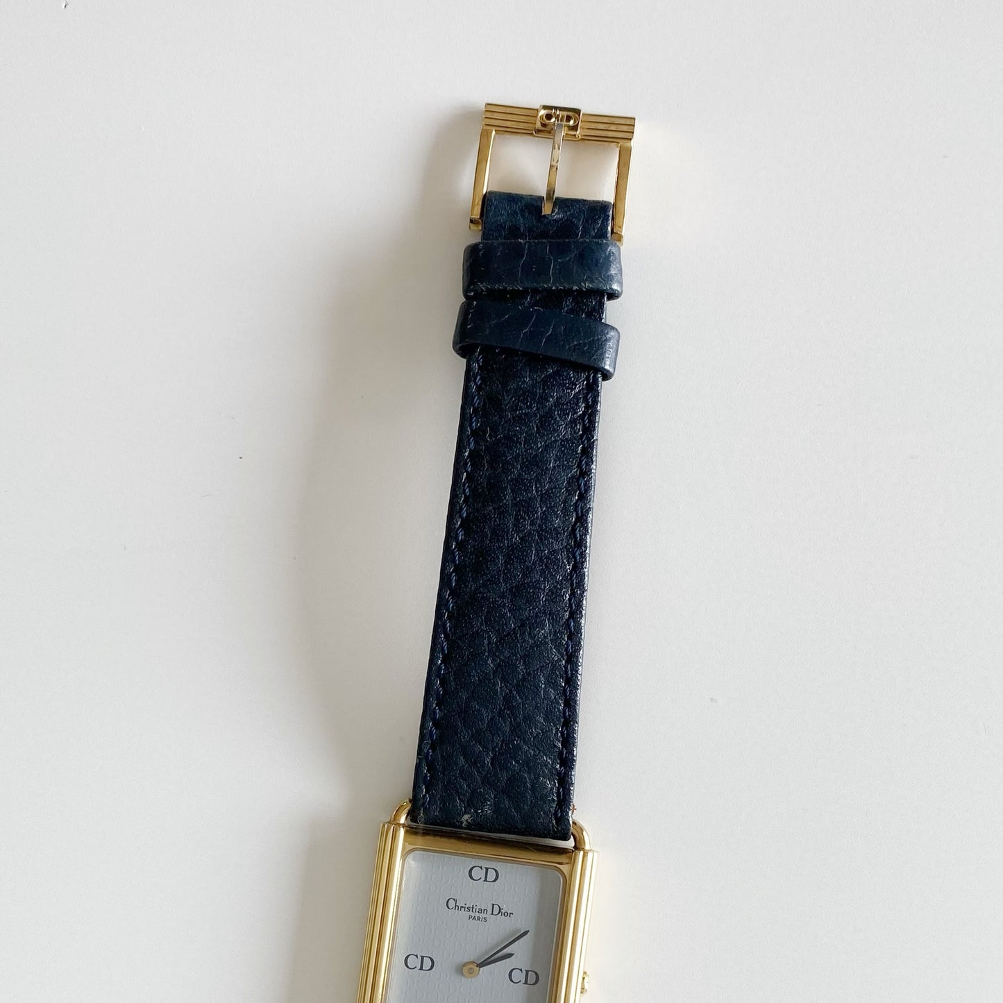 Dior 1990s CD Logo Tank Watch (Large)