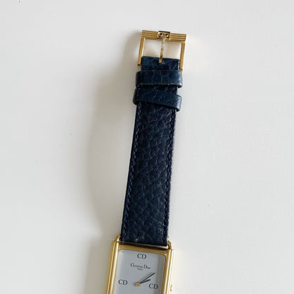 Dior 1990s CD Logo Tank Watch (Large)