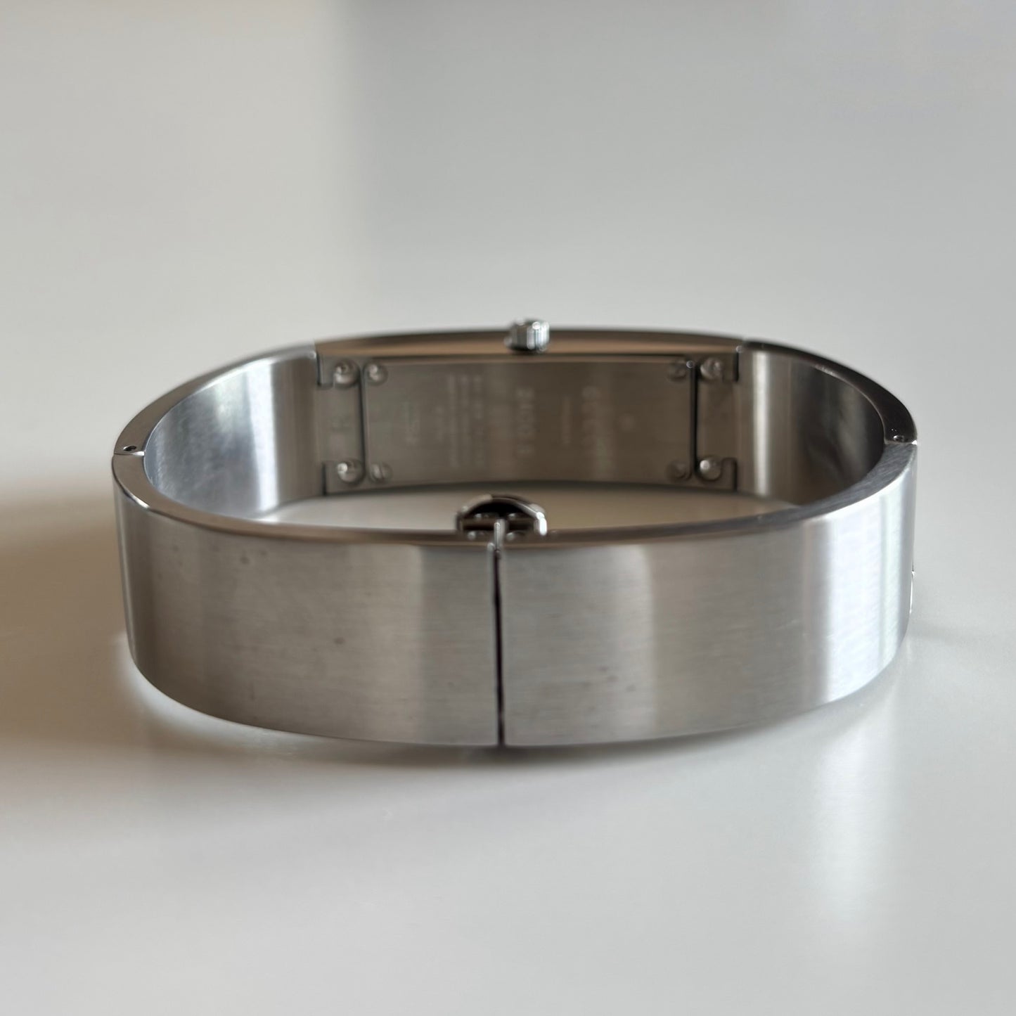 Gucci 1990s Silver Stainless steel Bangle Watch