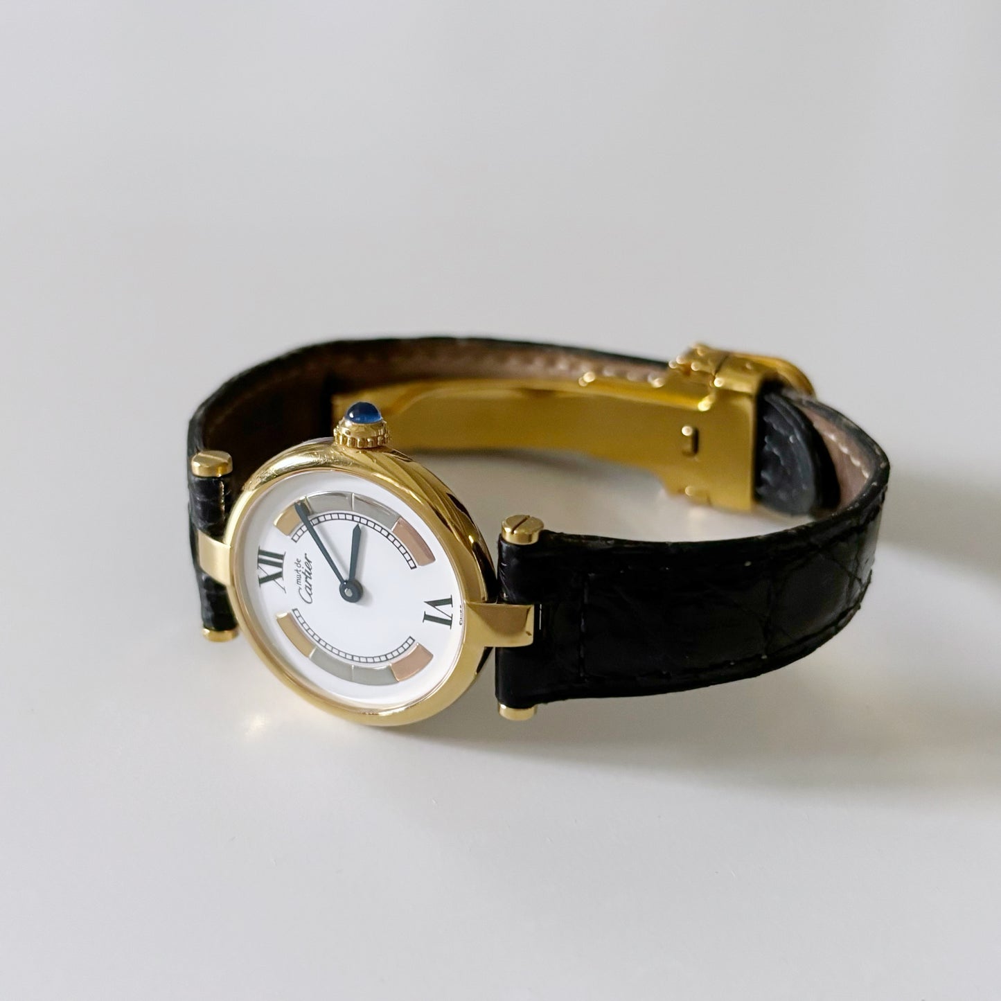 Cartier 1990s Must de Vendome Tree Gold Watch SM