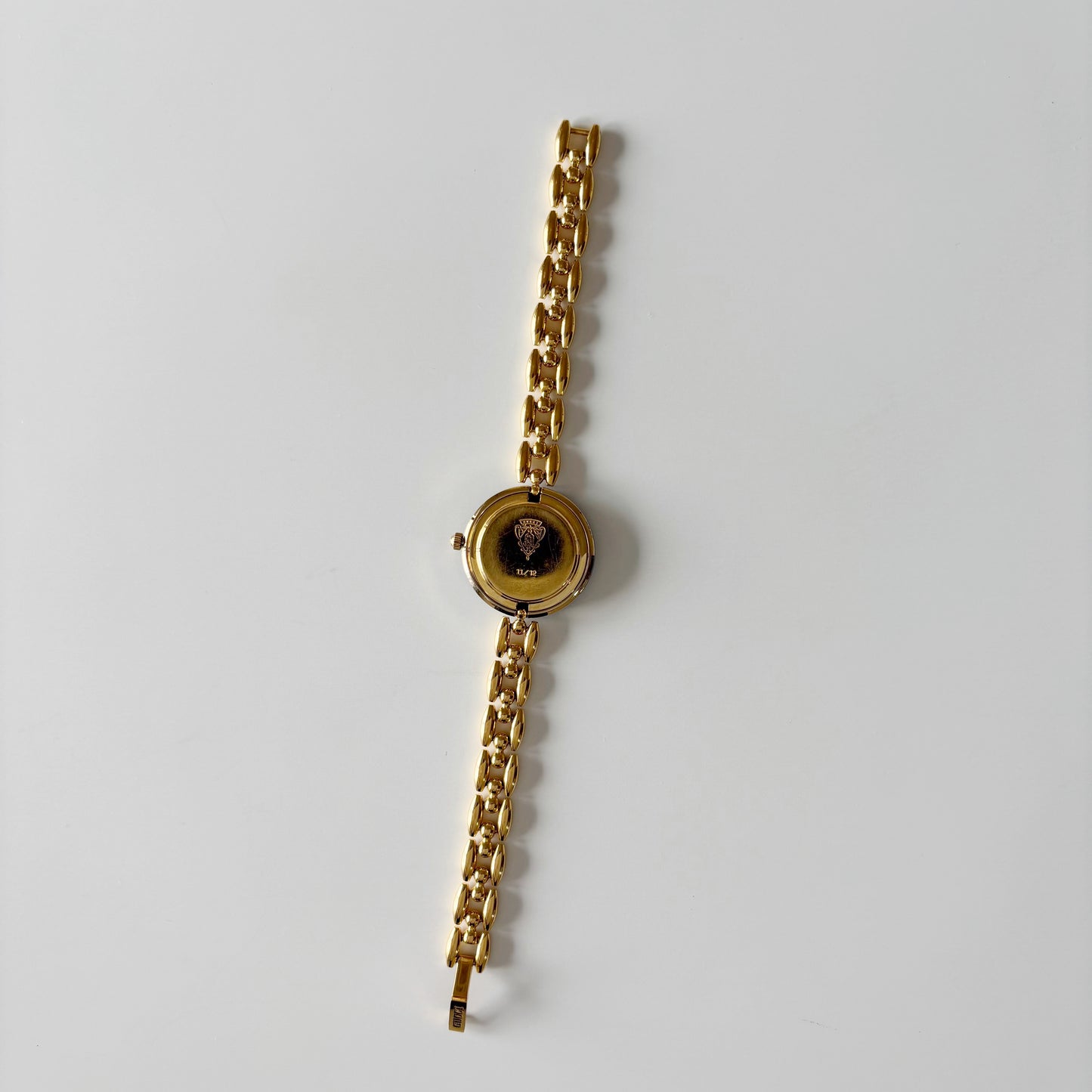 Gucci 1990s Interchangeable Bezel Gold Plated Watch with 6 bezels. case (160mm)