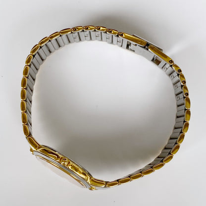 Yves Saint Laurent 1990s Round Two Tone Watch
