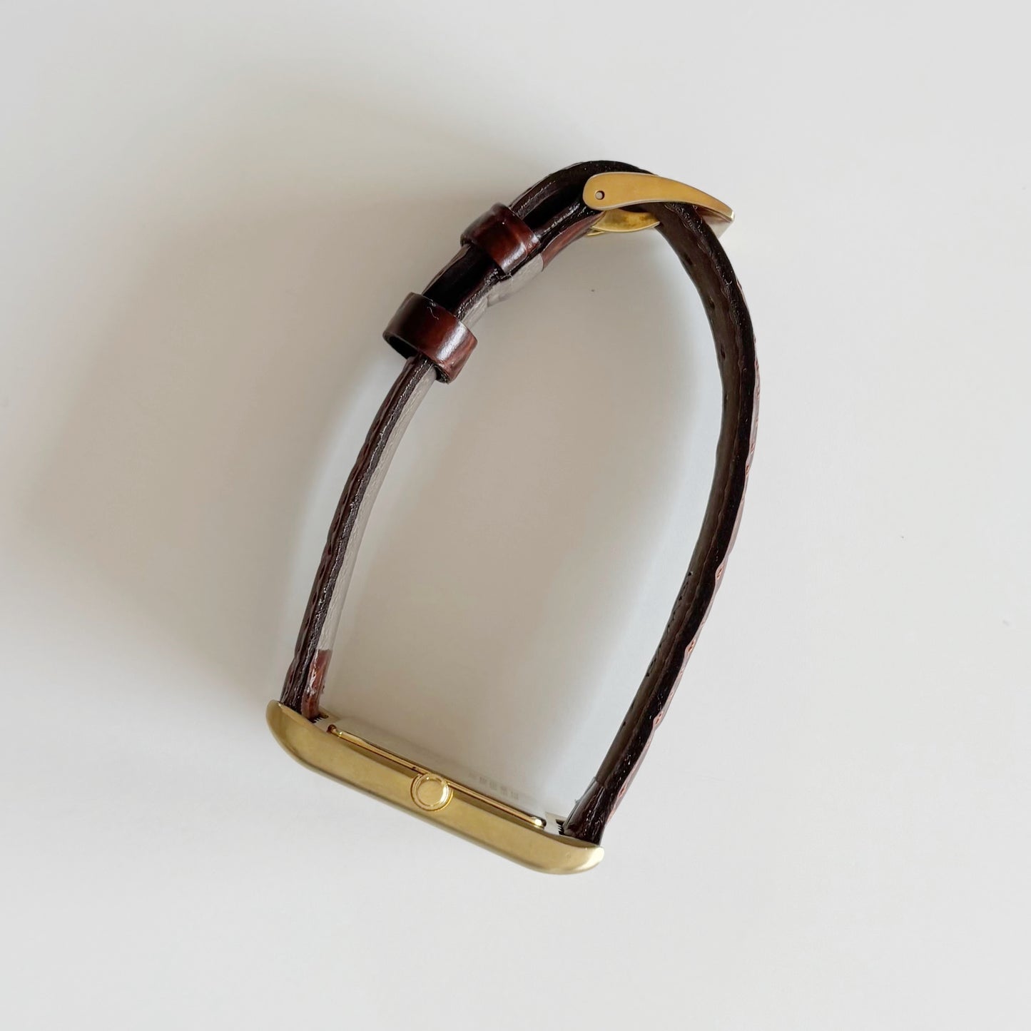 Yves Saint Laurent 1990s Gold Plated Tank Watch (Large)