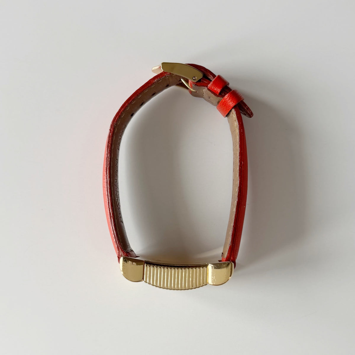 Yves Saint Laurent 1990s Ribbon Gold Plated Watch