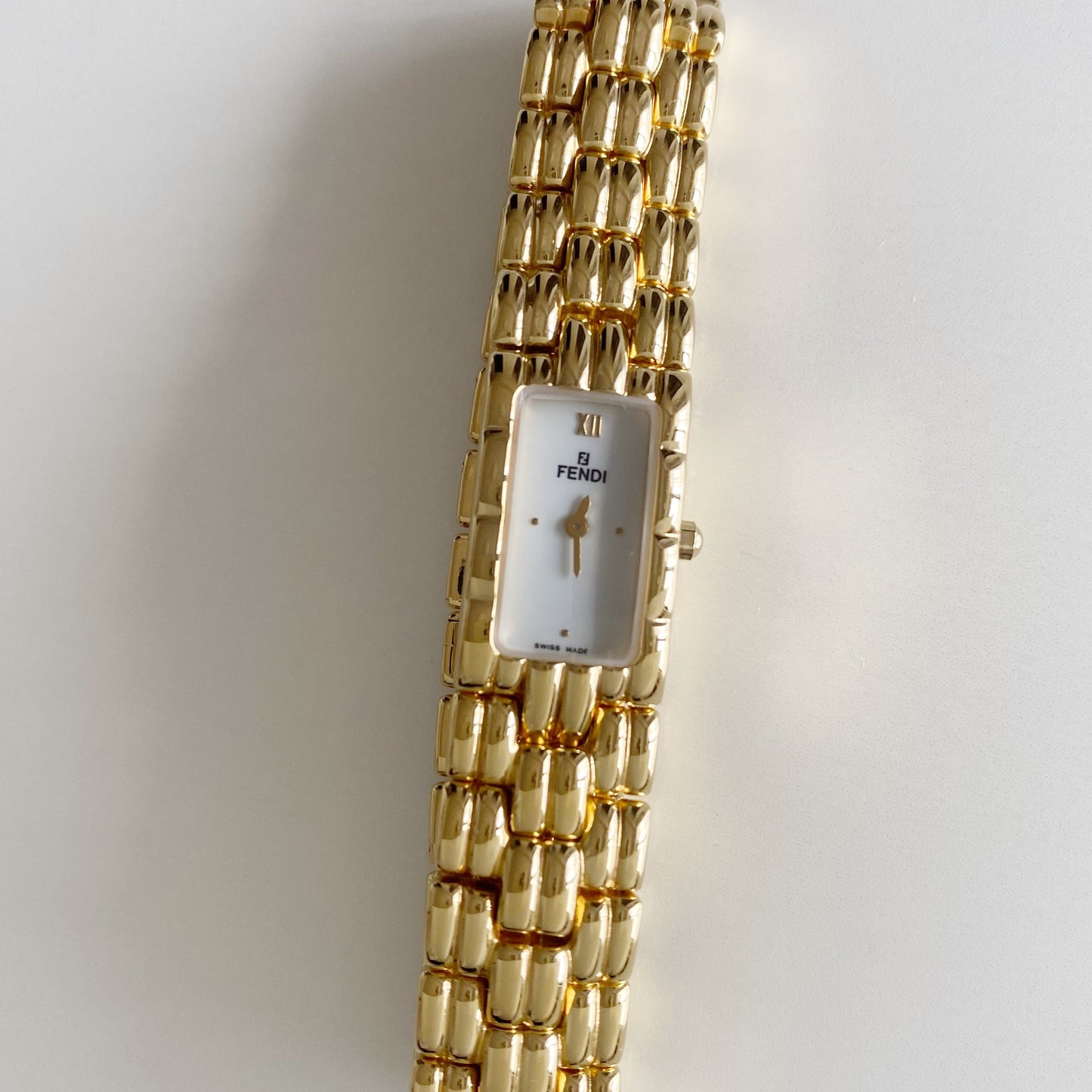 Fendi 1990s Gold Plated Watch