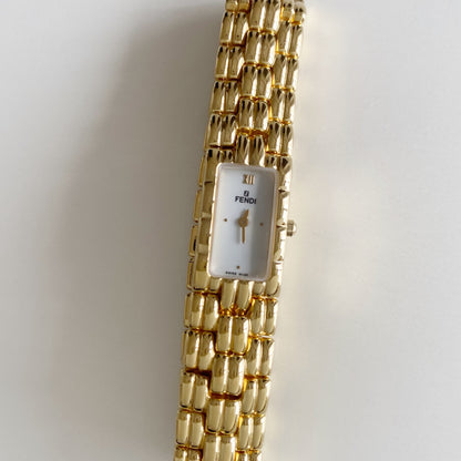 Fendi 1990s Gold Plated Watch