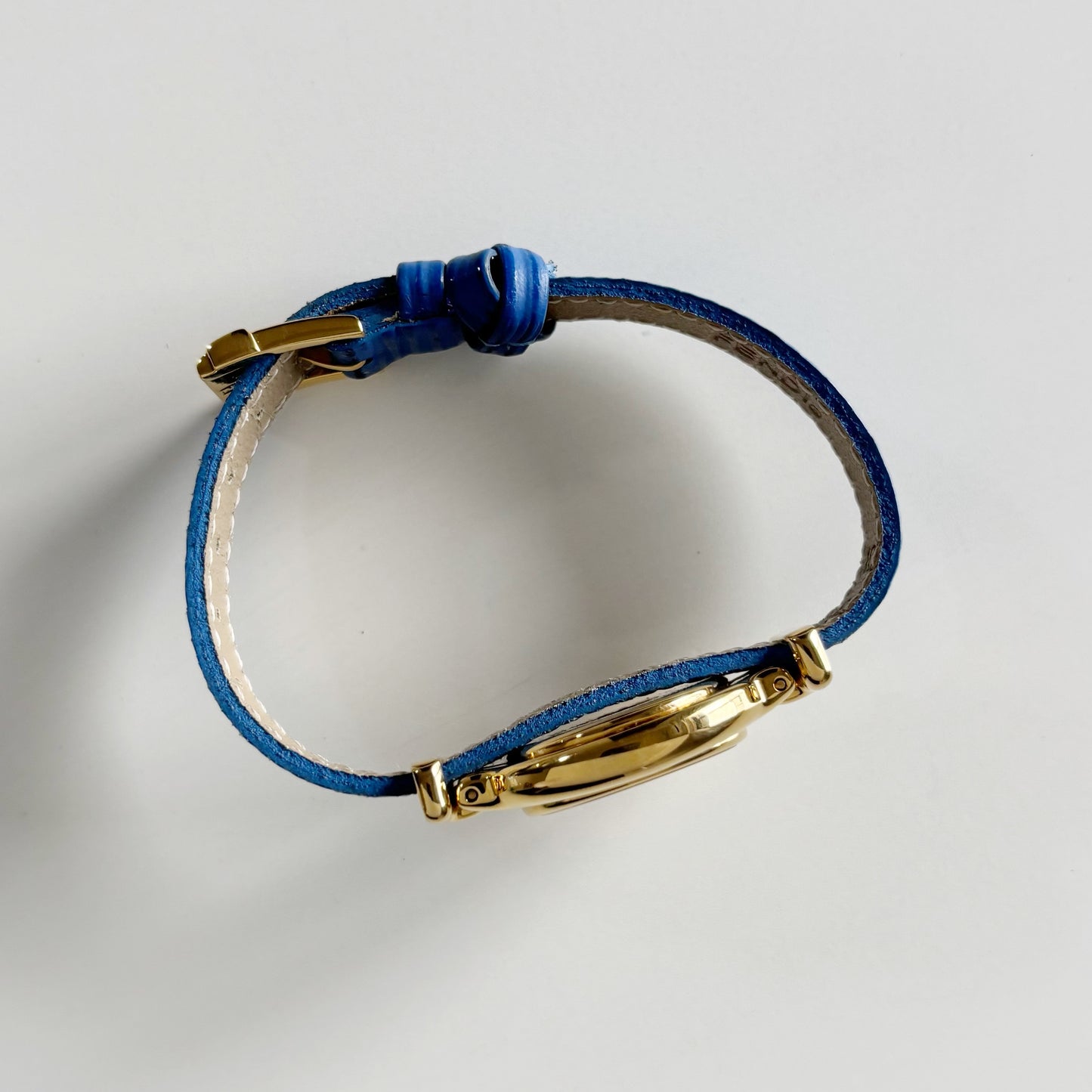 Fendi 1990s Interchangeable Strap Oval Dial Gold Plated Watch with 5 straps, case