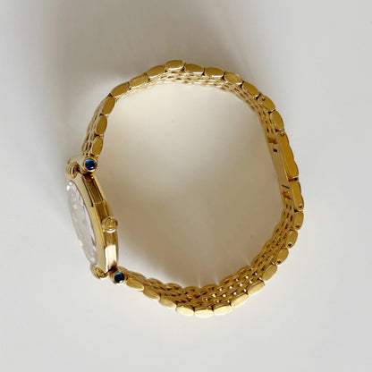 Dior 1990s Octagon Dial Gold Plated Watch