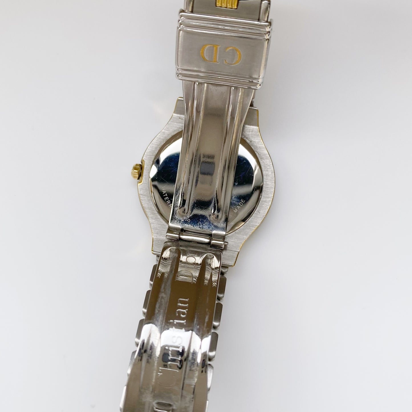 Dior 1990s Date Two Tone Watch