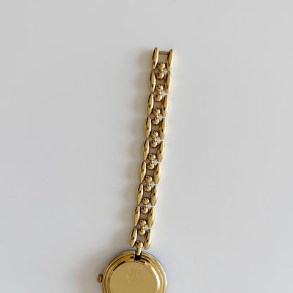 Gucci 1990s Interchangeable Bezel Gold Plated Watch with 6 bezels, case (167mm)