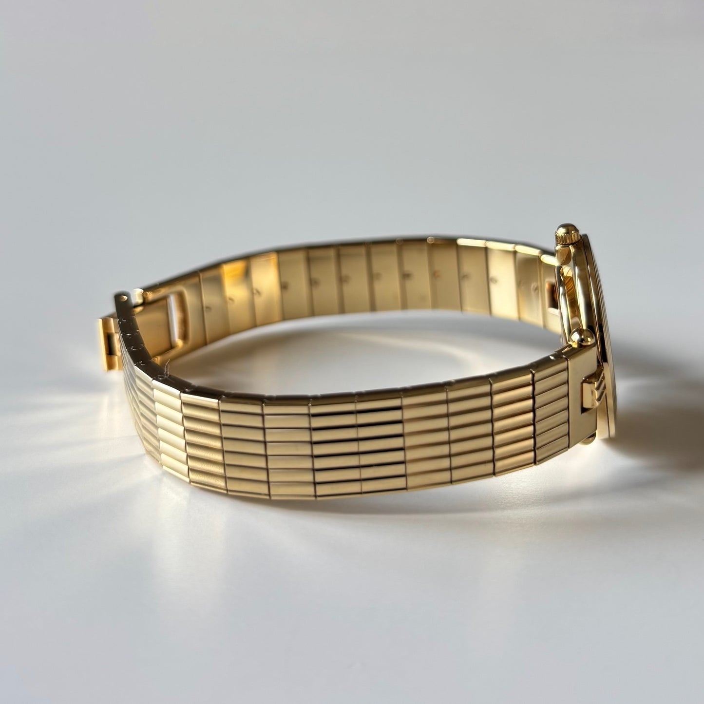 Dior 1990s Round Dial Gold Plated Watch