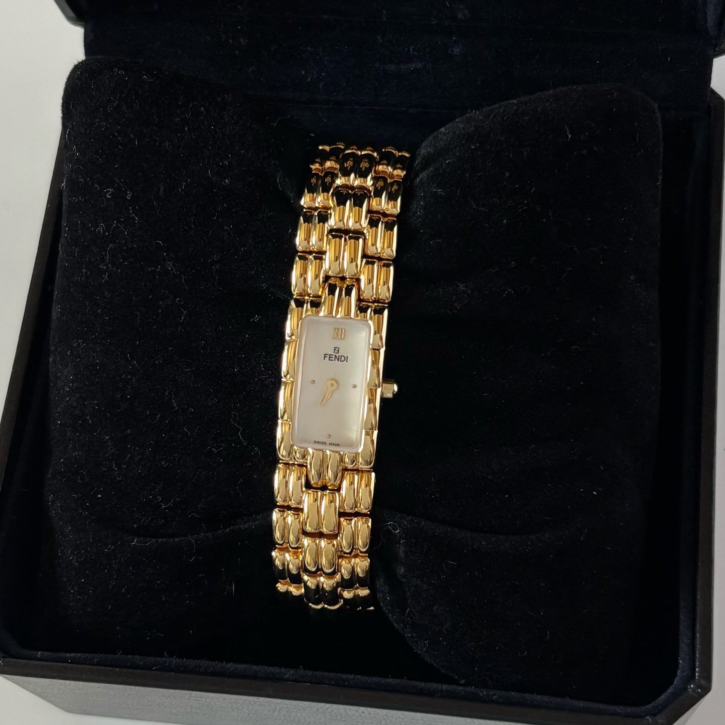 Fendi 1990s Gold Plated Watch
