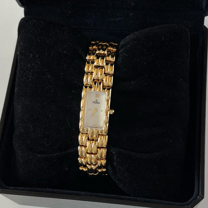 Fendi 1990s Gold Plated Watch