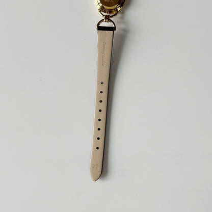 Gucci Round Dial Horsebit Gold-Plated Watch