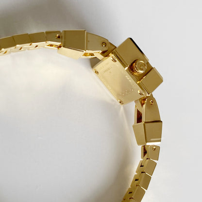 Gucci 1990s Seashell G Dial Gold Plated Watch