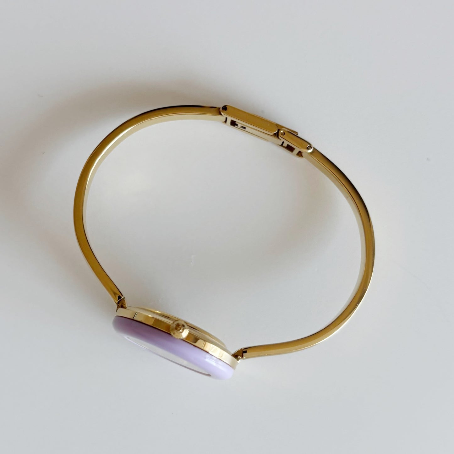Gucci 1990s Interchangeable Bezel Gold Plated Bangle Watch with 12 bezels, case