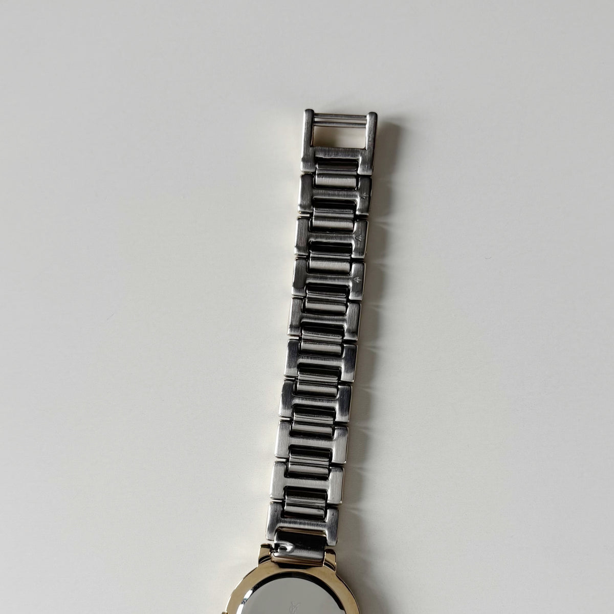Yves Saint Laurent 1990s Round Dial Two Tone Gold Plated Watch