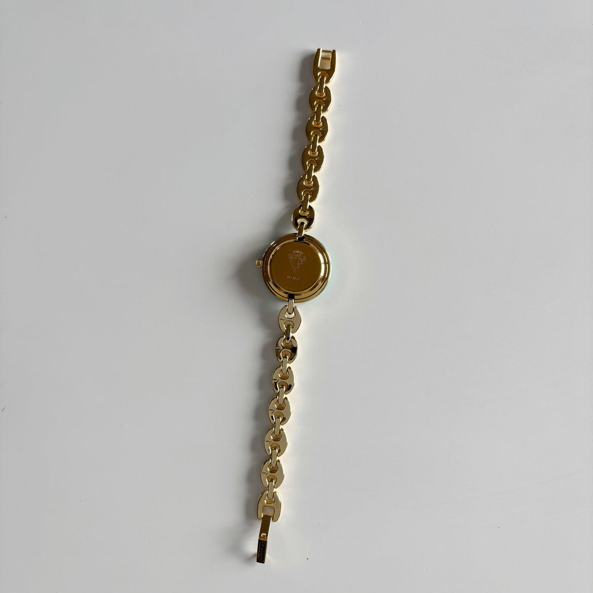 Gucci 1990s Interchangeable Bezel Gold Plated Chain Watch with 6 bezels, case (165mm)