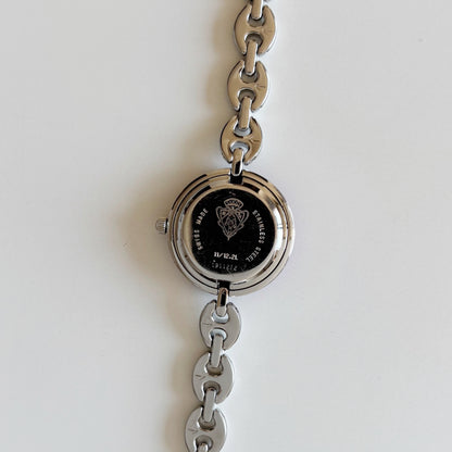 Gucci 1990s Interchangeable Bezel Stainless steel Watch with 6 bezels, case (165mm)