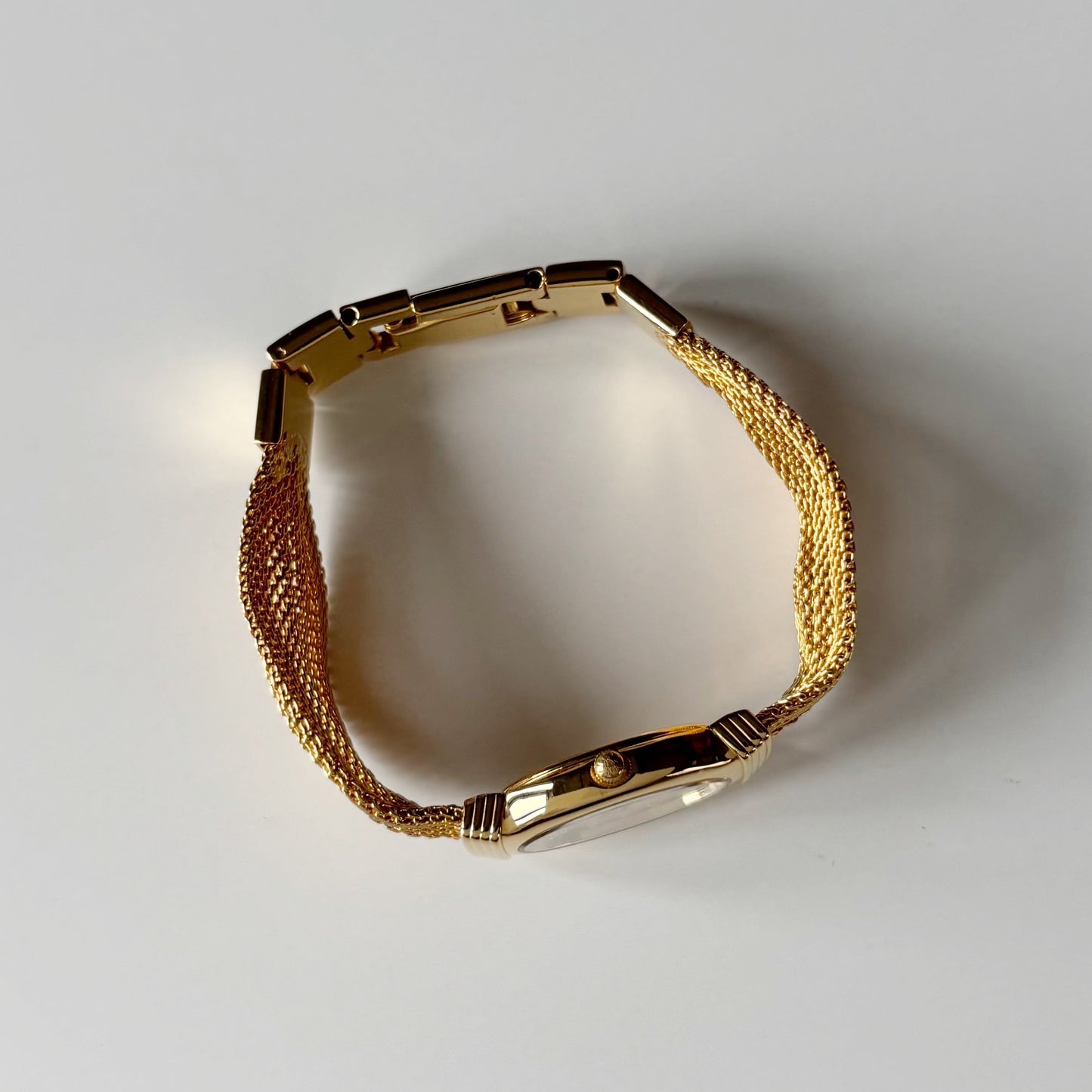 Dior 1990s Gold Oval Dial Gold Plated Watch