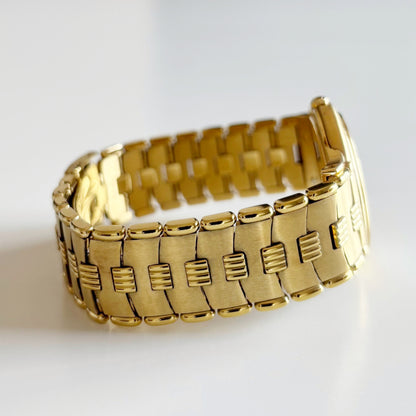 Dior 1990s Moon Phase Triple Calendar Gold Plated Watch