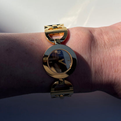 Dior Early 2000s Malice Mirror Dial Gold Plated Watch