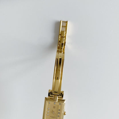 Givenchy 1990s Gold Plated Bangle Watch