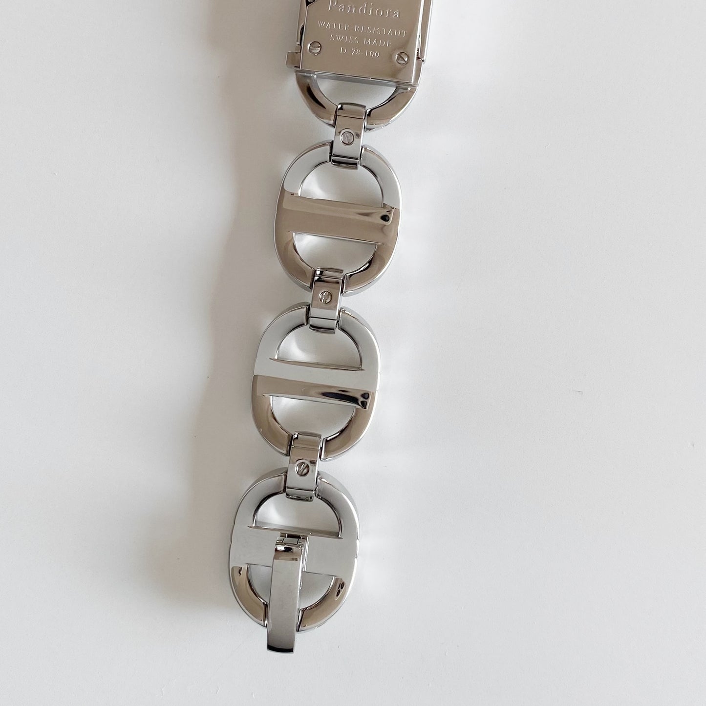 Dior Early 2000s Pandiora Mirror Dial Stainless steel Watch