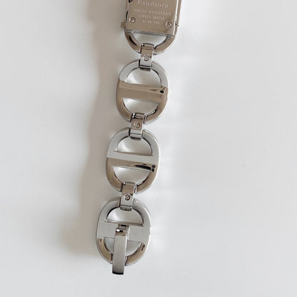 Dior Early 2000s Pandiora Mirror Dial Stainless steel Watch