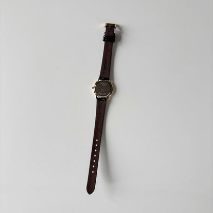 Dior 1990s Round Dial Gold Plated Watch