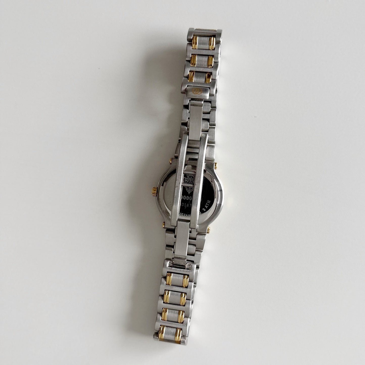 Gucci 1990s Date Round Dial Two Tone Watch