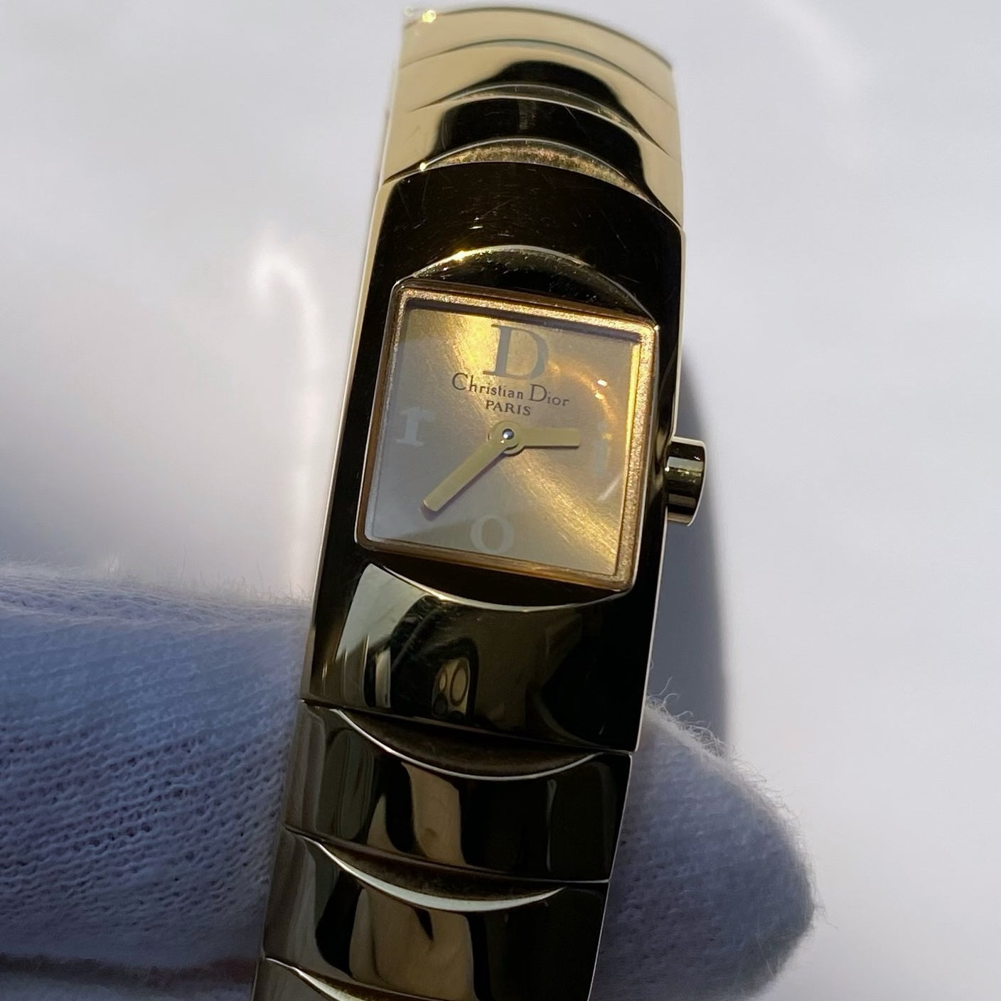 Dior 2001 Spring Diorific Gold Plated Watch