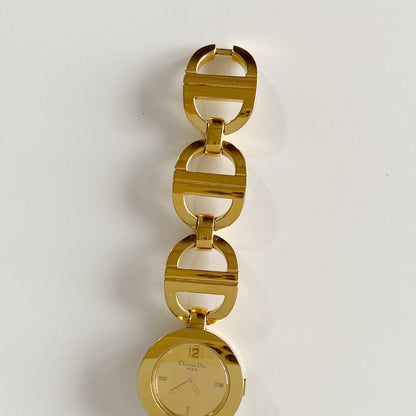 Dior Early 2000s Malice Gold Plated Watch