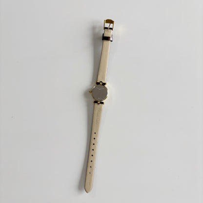 Dior 1990s Seashell Round Dial Gold Plated Watch