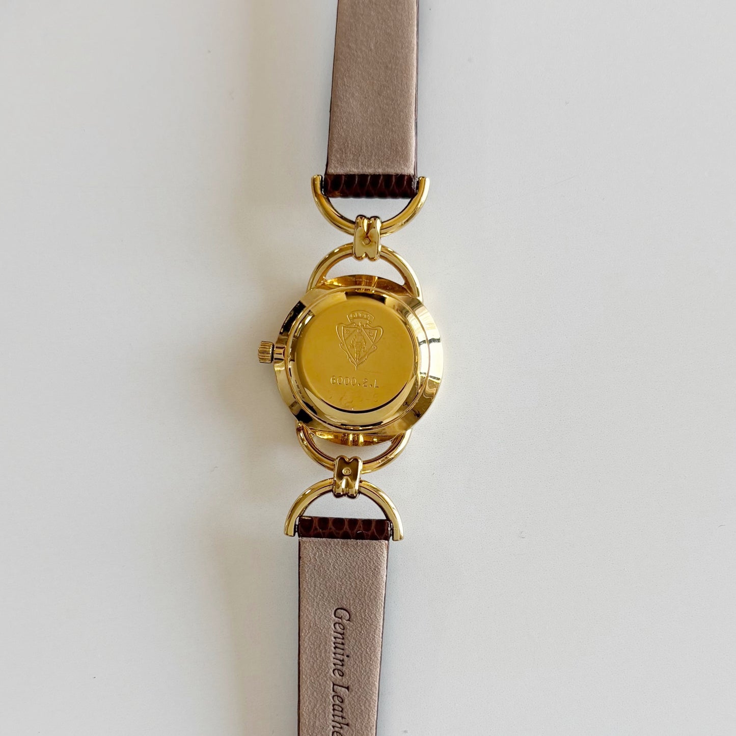 Gucci 1990s Gold Dial Horsebit Gold Plated Watch