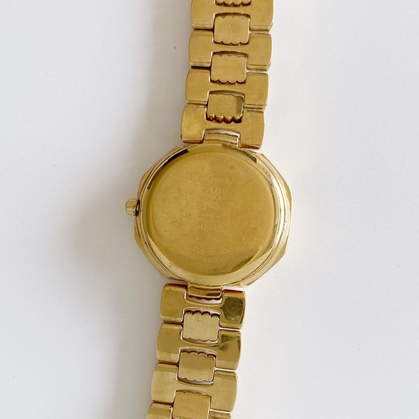 Dior 1990s Octagon Gold Plated Watch