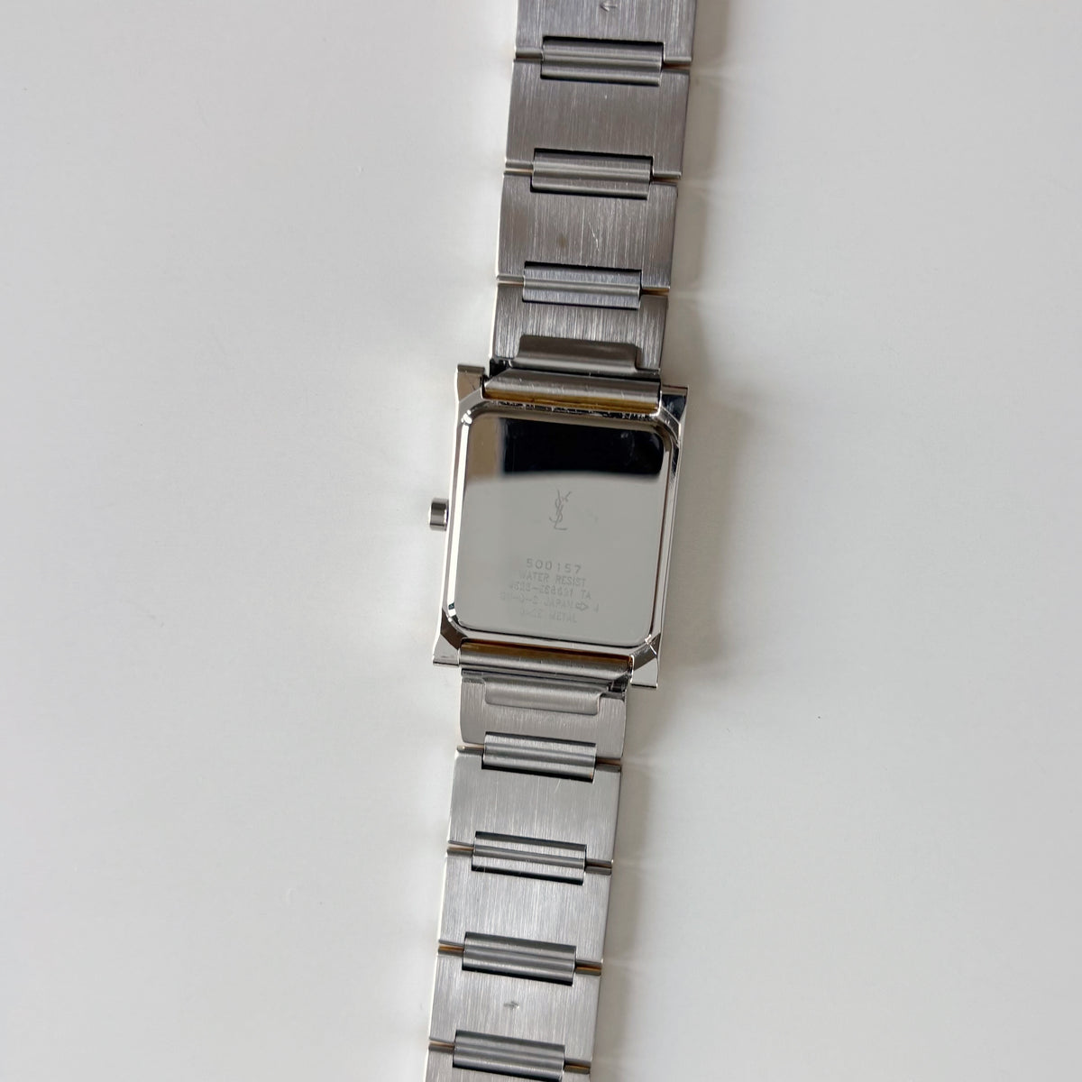 Yves Saint Laurent Square Dial Gold Plated Two Tone Watch