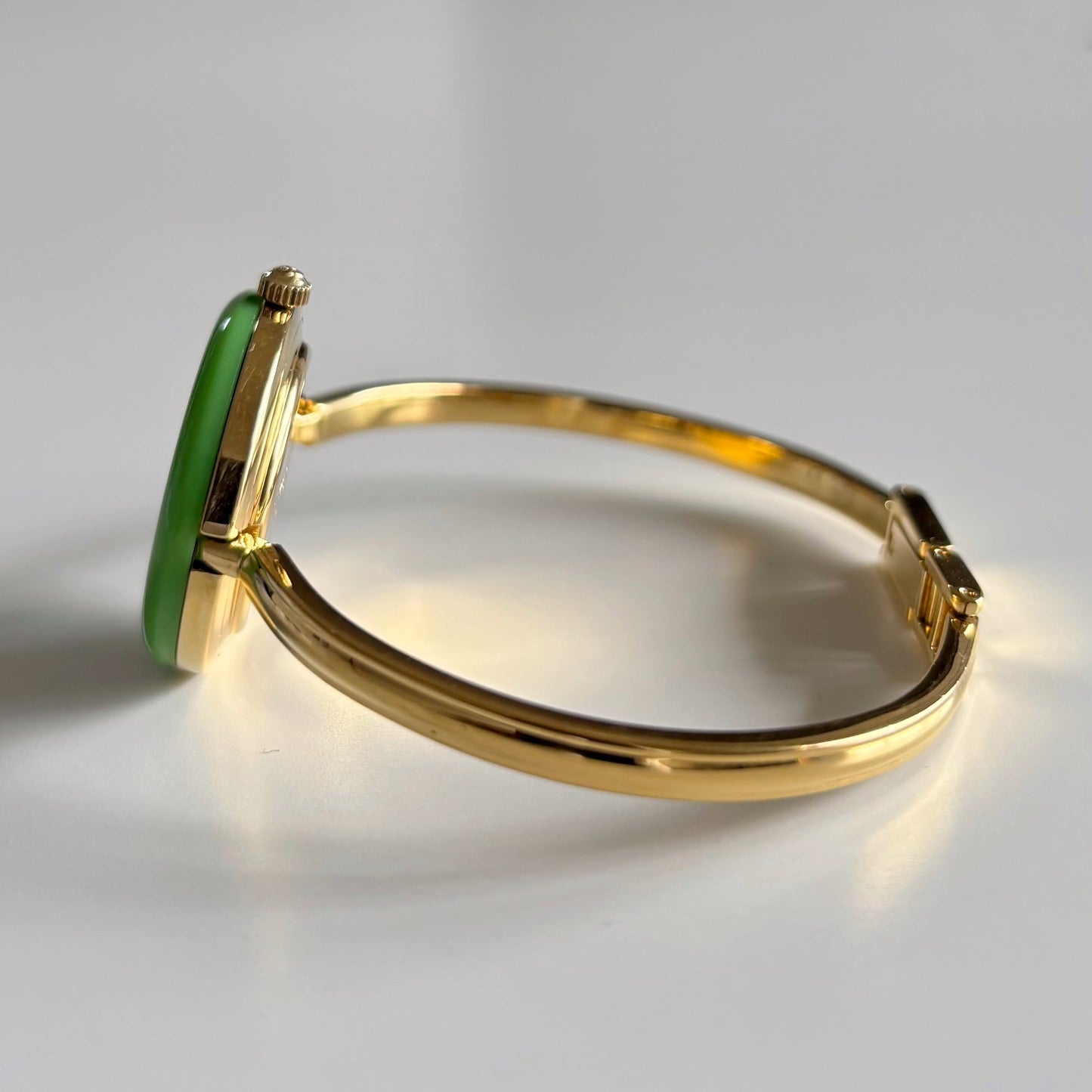Gucci 1990sInterchangeable Bezel Gold Plated Bangle Watch with 12 bezels, case