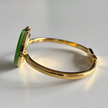 Gucci 1990sInterchangeable Bezel Gold Plated Bangle Watch with 12 bezels, case