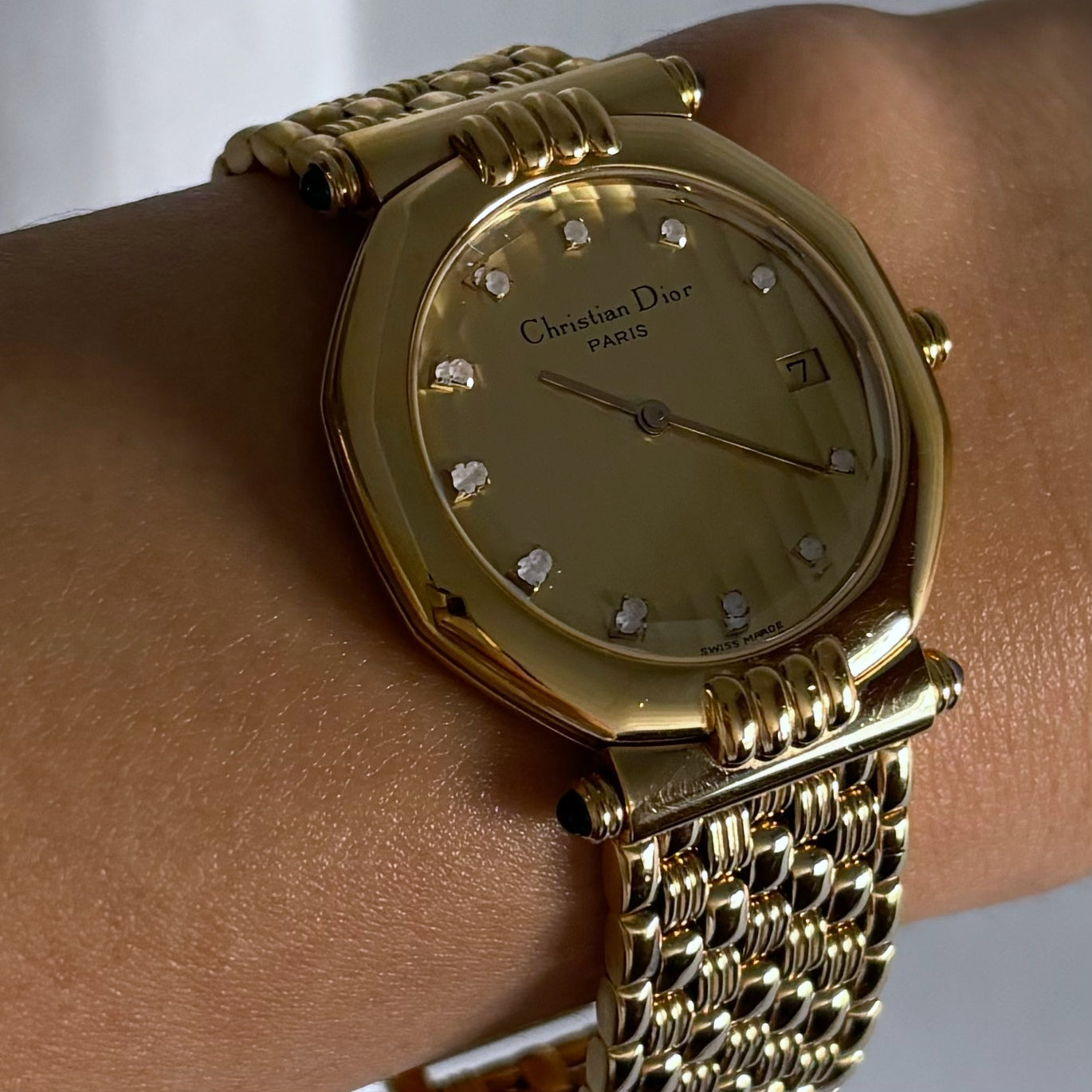 Dior 1990s Gold Plated Watch