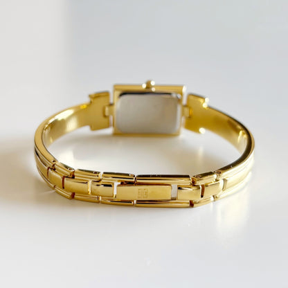Givenchy 1990s Gold Plated Bangle Watch