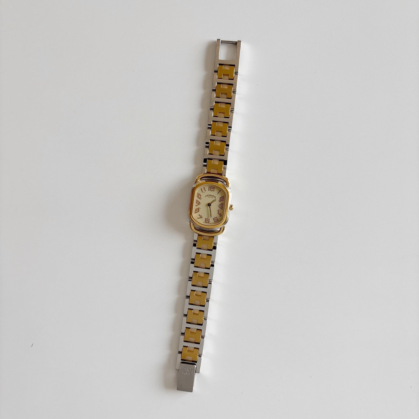 Hermes 1990s Rallye Two Tone Watch